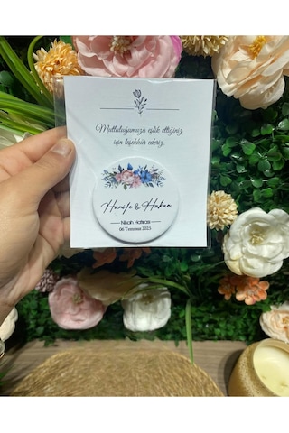 Uv Baskı Açacak Magnet Söz, Nişan, Nikah, Düğün, Kına 10 Adet Kiremit