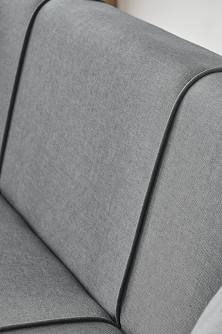 Flavia 3'lü Kanepe Salon, Oturma Odası Yataklı Bazalı Krem Koyu Gri