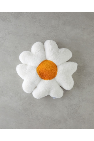 English Home Daisy Bebe Pelüş Dekoratif Kırlent 40 Cm Beyaz Beyaz