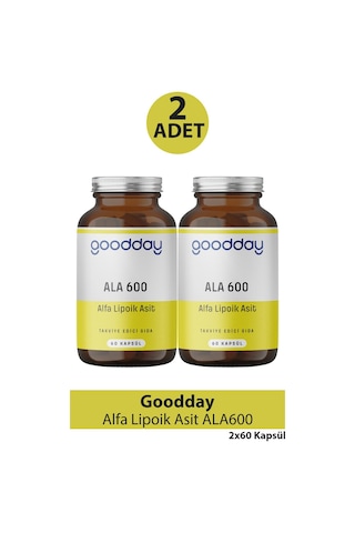 Goodday Alfa Lipoik Asit Ala600 60 Kapsül 2 Adet