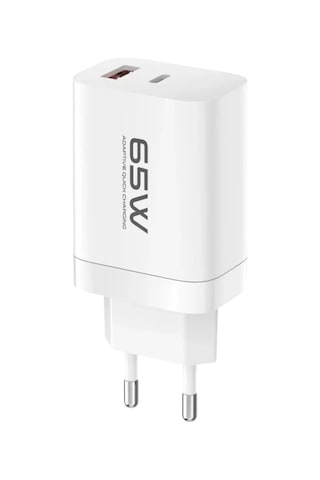 Konfulon C99q 65w Pd Destekli Type-c Ve Usb Çift Çıkışlı Hızlı Şarj Adaptörü - Beyaz Standart