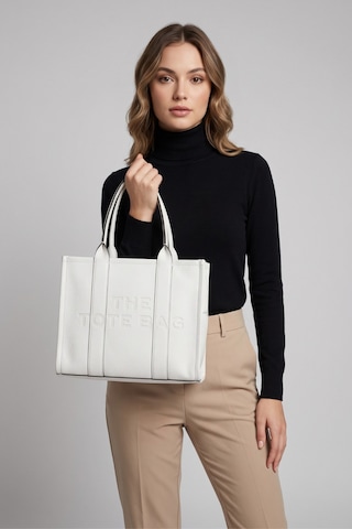 Vivazzaluxe The Tote Bag Kadın Deri El & Kol & Omuz Çanta Beyaz