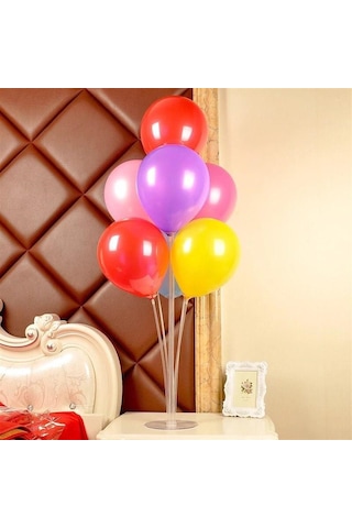 Parti Malzemeleri Balon Standı 75 Cm Çok Renkli