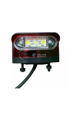 24v Plaka Lambası Ledli Tırsan Dorse Kırmızı