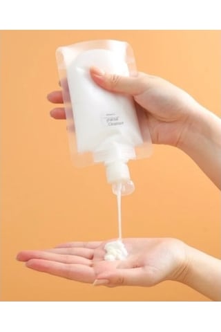 3 Adet 100ml Krem Şampuan Kabı Tekrar Kullanılabilir Set Şeffaf
