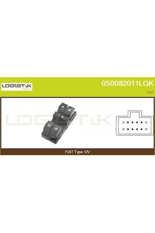 Cam Açma Düğmesi - Fiat Linea - Hellux-pra700078