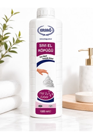 Ersağ Aparatlı Hoş Kokulu Sıvı El Köpüğü 1 L + 500 ML