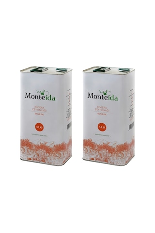 Monteida Riviera Zeytinyağı Teneke 2 x 5 L
