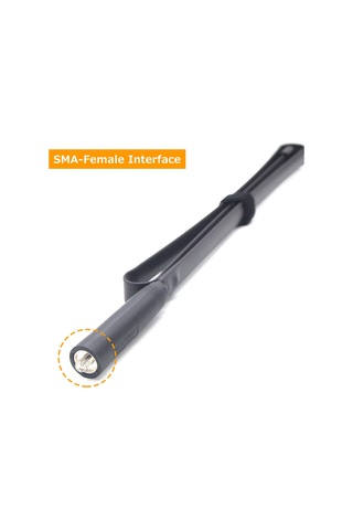 Folinda 124cm Katlanabilir Sma-female Anten, Vhf/uhf Çift Bant, 3.0/3.5/5.0dbi Kazanç, Yüksek Güç, Çok Marka Uyumlu Radyolar İçin