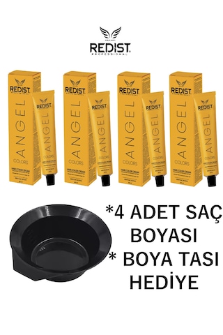 Redist Saç Boyası 9/0 P Yoğun Koyu Sarı 60 Ml X 4 Adet + Boya Tası Hediye
