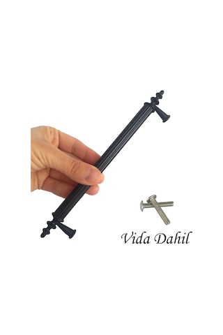 Erciyes Kulp Siyah 160 Mm Kulp Mobilya Mutfak Dolabı Çekmece Dolap Kapak Kulpu Kulbu Metal Kulpları