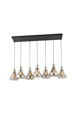 Lampaluce Cono Modern Sarkıt Salon Avizesi 7'Li Krom 80X70Cm