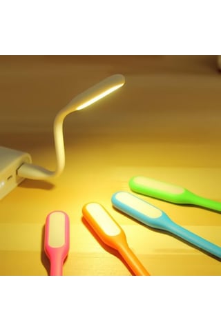 Beyaz Katlanabilir Usb Led Taşınabilir Okuma Işık Masa Lambası Bilgisayar Dizüstü Gece Aydınlatma