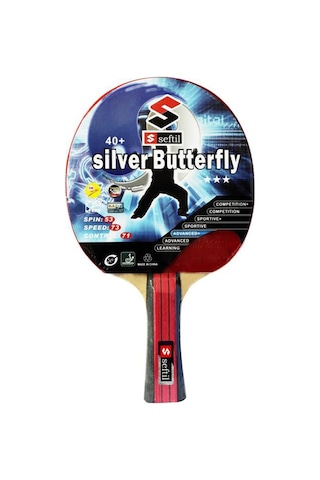 Seftil S0083 Silver Butterfly Masa Tenisi Raketi