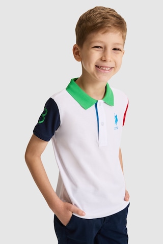 U.s. Polo Assn. Erkek Çocuk Beyaz Tişört 50325623-vr013