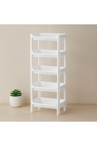 5 Katlı Geniş Sepet Raf Organizer 355x220x870 Mm Çok Renkli