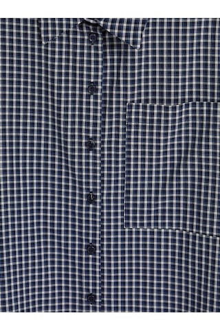 Lcw Modest Lacivert Ekose Oversize Kadın Gömlek Xl-2xl