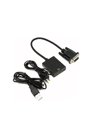 4674 Vga To Hdmi Kablo Çevirici Dönüştürücü Adaptör