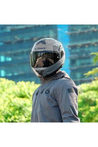 Ls2 Advant 2 Solid Çene Açılır Kask Nardo Gri