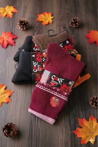 Yün Çorap 4'lü Paket Asorti Set2