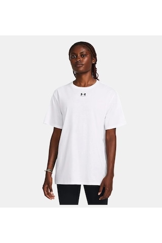 Under Armour Campus Oversize Kadın T-shirt 1387193-100 Beyaz