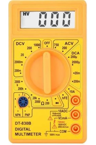 Dijital Multimetre Avometre Akım Ampermetre Ölçü Aleti