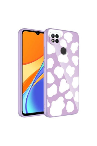 Xiaomi Redmi 9c Kılıf Kamera Korumalı Desenli Sert Silikon Zore Epoksi Kapak NO6