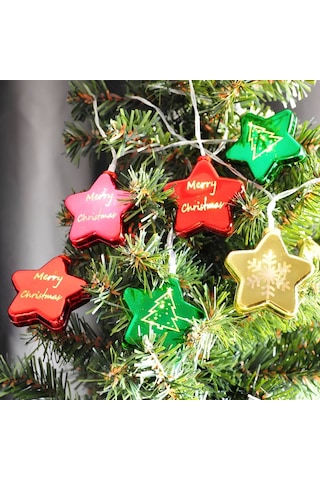 Yılbaşı Pilli Karışık Figürlü Led Işık 3 Mt