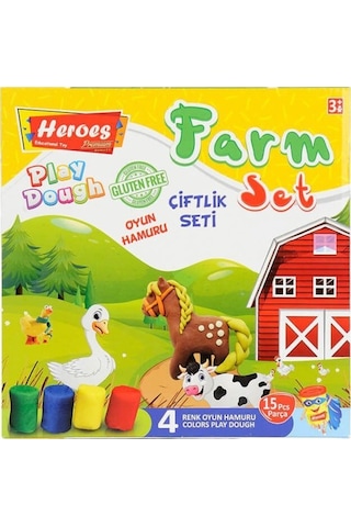 Ern-588 Orta Kutulu Çiftlik Oyun Hamuru Seti - Eren Oyuncak