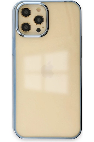 Apple iPhone Uyumlu 12 Pro Max Kılıf Element Silikon - Mavi Çok Renkli