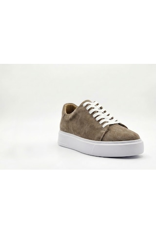 Growish Gd0108 Hakiki Süet Deri Yüksek Eva Taban Uzun Süre Ayakta Kalmaya Uygun Kum Beji Spor Klasik Sneaker Ayakkabı Bej - Kum