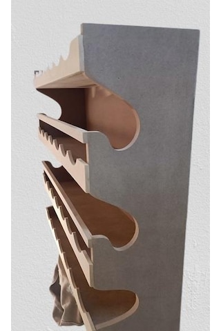 Hobi Dekoratif Rafterek Dolap Cnc Kesim Ahşap Mdf Ham Model El Yapım