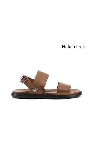 Gönderi(R) Gönderi R Erkek Ceviz Tokalı Hakiki Deri Comfort Sandalet Dyma83242829