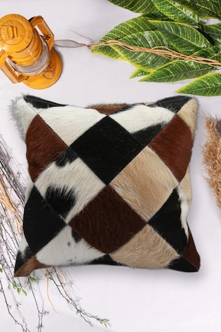 Premium Dekoratif Patchwork Deri Kırlent Kılıfı/ev Ve Ofis Için Gerçek Deri 45x45cm Kırlent Kılıfı Çok Renkli