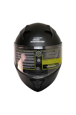 Motosiklet Çene Açılır Kask Güneş Vizörlü Ece 22.06 Sertifikalı New Motor Kaskı V2 Mat Black Siyah