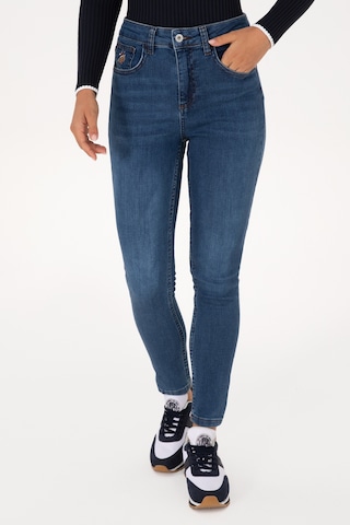 U.S. Polo Assn. Kadın Koyu Mavi Skinny High Waist Fit Jean Pantolon 50317616-DN0023
