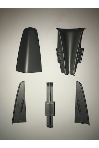 Laminat Parke Süpürgelik Köşe Bağlantı Aparatı 8 Cm Antrasit Gri