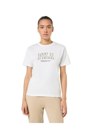 Fila Faw1300.10001 Rifredi Regular Graphic Kadın Spor Tişört Beyaz