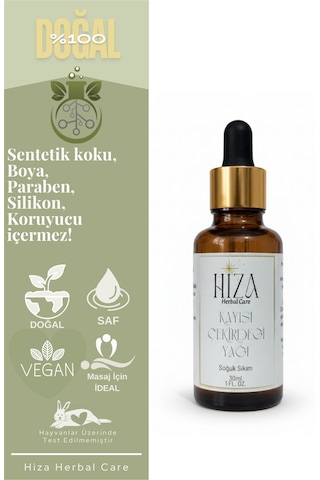 Hiza Herbal Care Doğal Kayısı Çekirdeği Yağı 30 ML