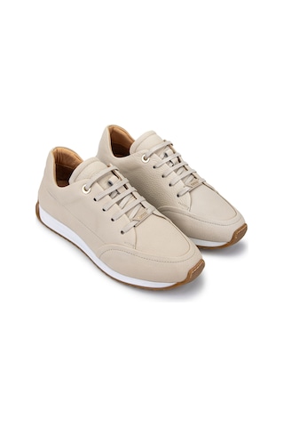 Tamer Tanca Kadın Hakiki Deri Bej Floter Sneakers & Spor Ayakkabı 937 9860 Bn Ayk Y26 Bej Fltr