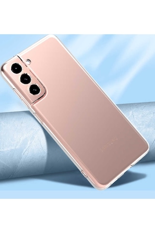 Galaxy S22 Plus Uyumlu Zore Kamera Korumalı Süper Silikon Kılıf-renksiz Renksiz