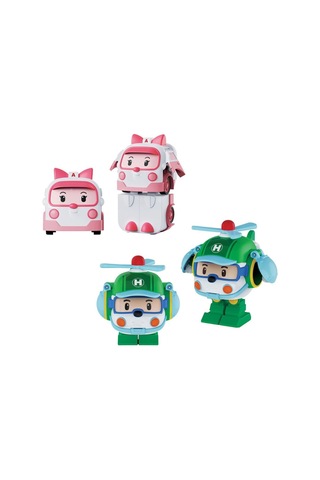 Polı Mrt-674 Robocar Poli Mini Transforming Kasabanın Kurtarma Araçları 4lü Set