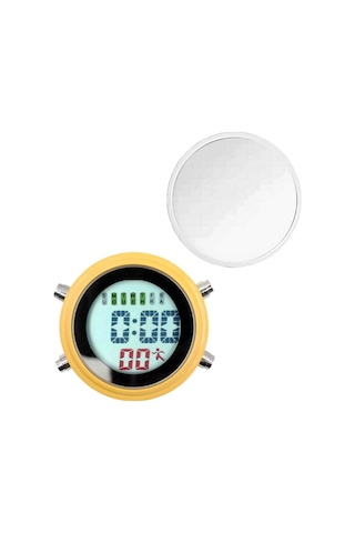 Suntek Su Geçirmez Mini Çalar Saat Motosiklet Yat Sarı-beyaz