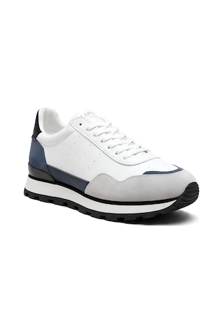Lufian 111230302 Leo Sneaker Erkek Deri Ayakkabı Gri