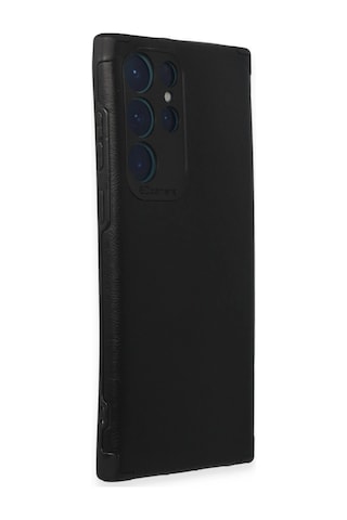 Samsung Galaxy S22 Ultra Kılıf Loop Deri Silikon - Siyah