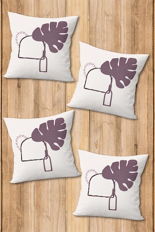 Dijital Baskılı Yumuşak Dokulu 4 Lü Kırlent Kılıfı Takımı 43x43 Cm Krl0078 Renkli