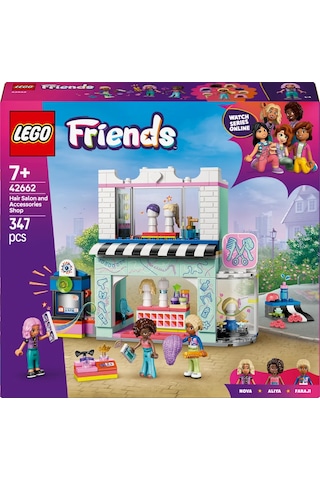 LEGO® Friends Kuaför ve Aksesuar Mağazası 42662 - 7 Yaş ve Üzeri Çocuklar için Mini Bebek İçeren Yaratıcı Oyuncak Yapım Seti (347 Parça)