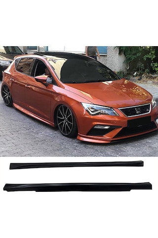 Seat Leon Mk3 Aero Yan Marşpiyel Seti Mat Siyah Plastik 2 Adet 2012-2020