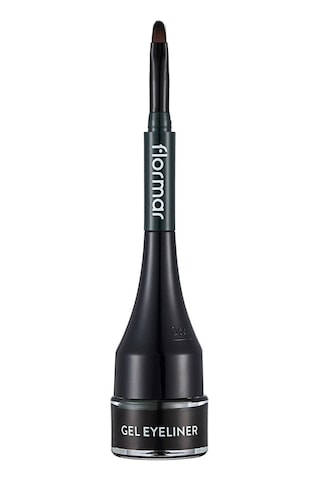 Flormar Özel Fırça Başlıklı Yoğun Pigmentli Mat Jel Eyeliner (YEŞİL) - Gel Eyeliner - 004 - 8690604591909