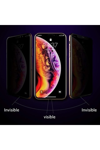 Apple Uyumlu   iPhone 11 Privacy Gizlilik Filtreli Hayalet Cam